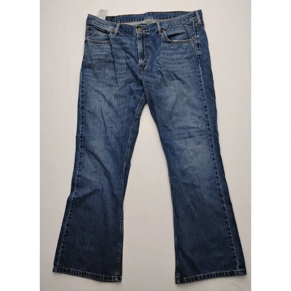 Levi's 527 Jeans Mens 38x30 Slim Bootcut Blue Denim